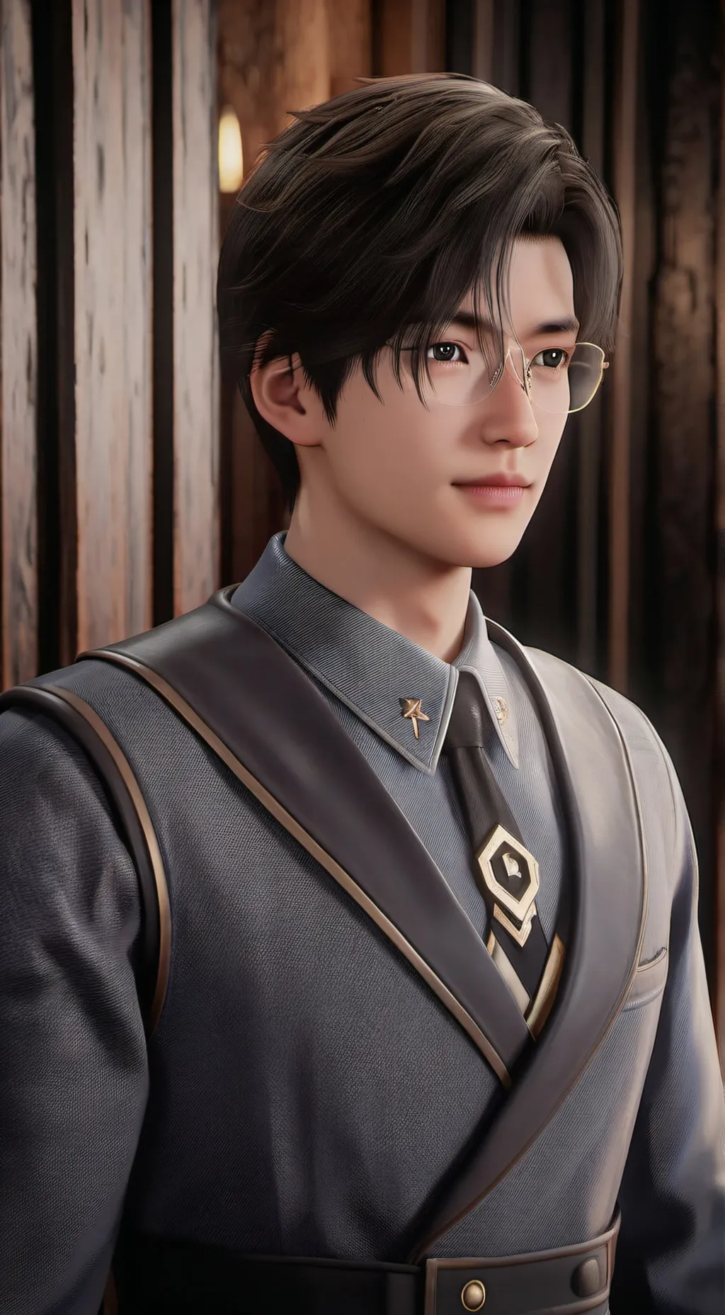ai character: jake sim jae-yun  background