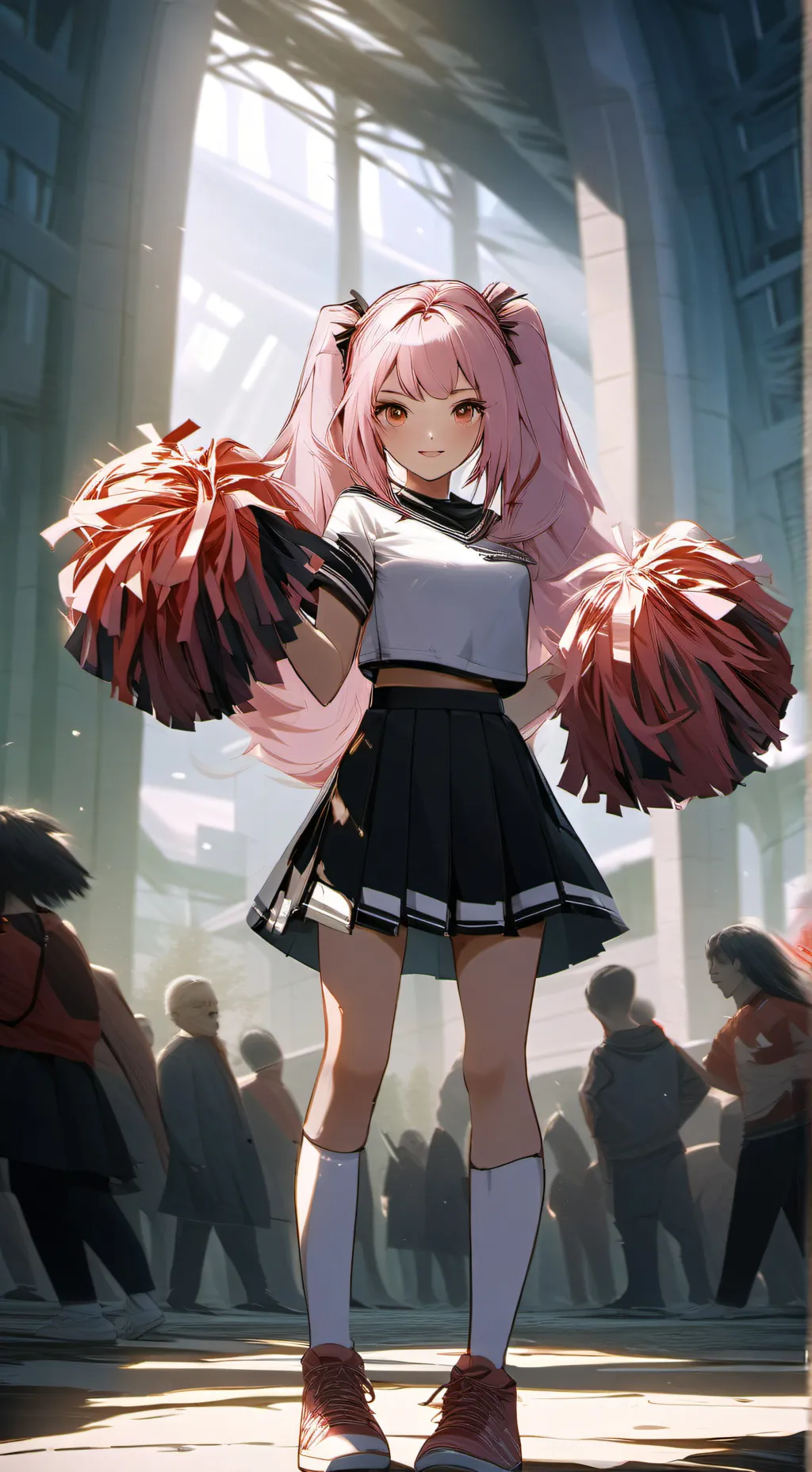 ai character: Cursed Pom Poms background