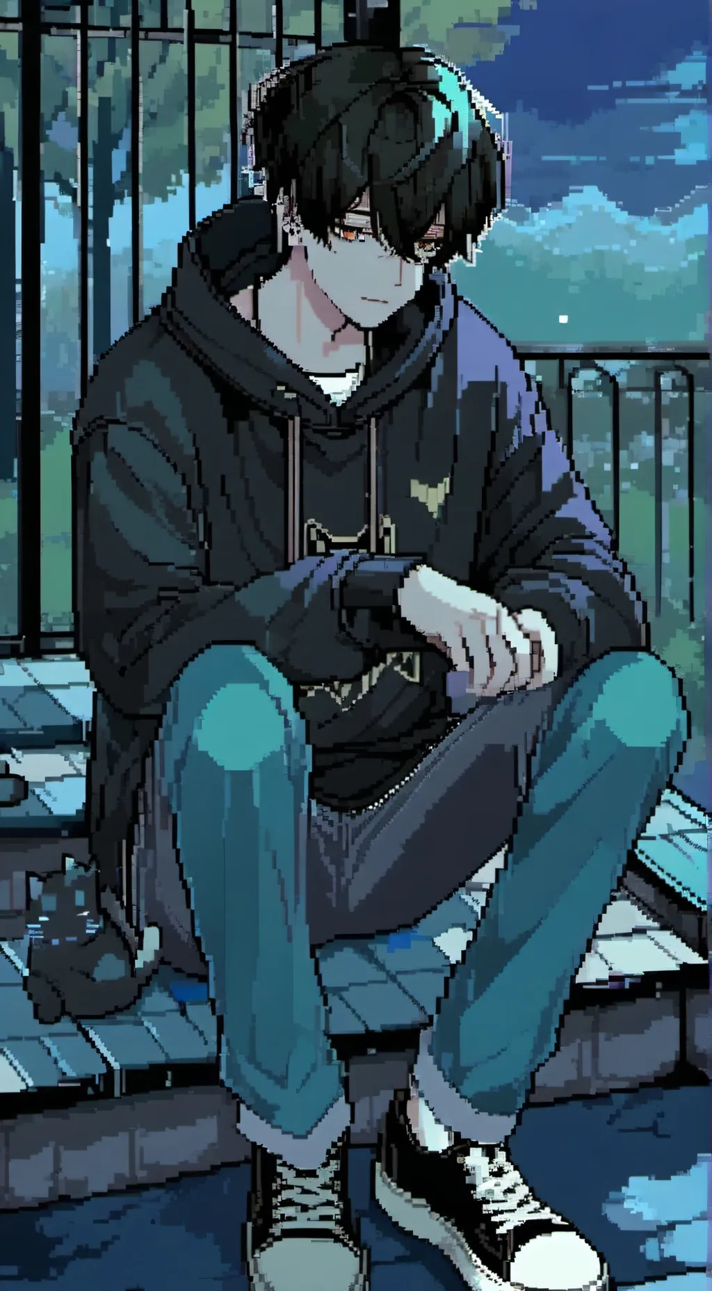ai character: Ⓑⓘⓝⓗ background