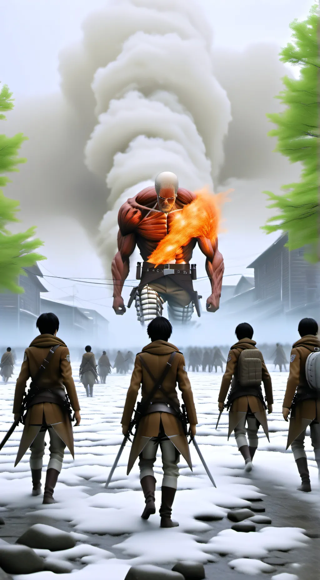 ai character: Attack on Titan AU background