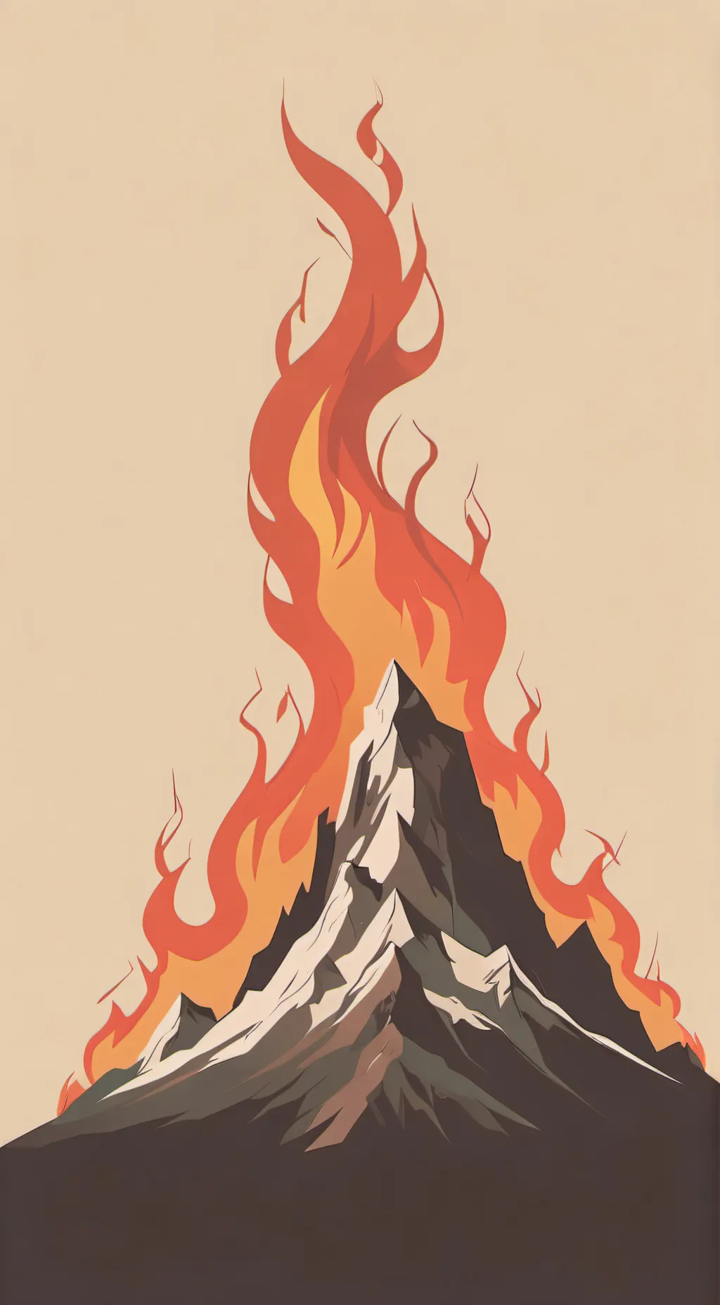 ai character: Firey BFDI background