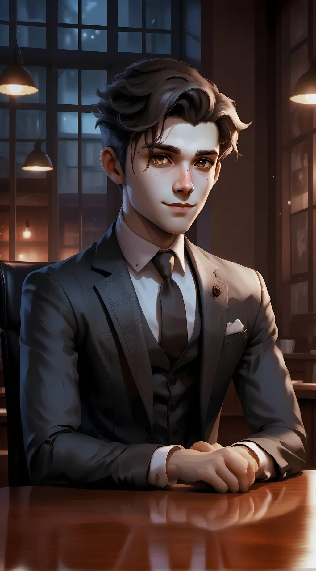 ai character: Max  background