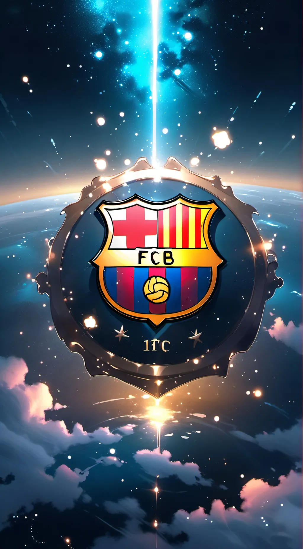 ai character: fc Barcelona  background