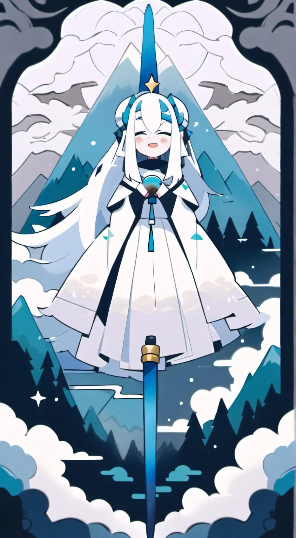 ai character: Kuromi background