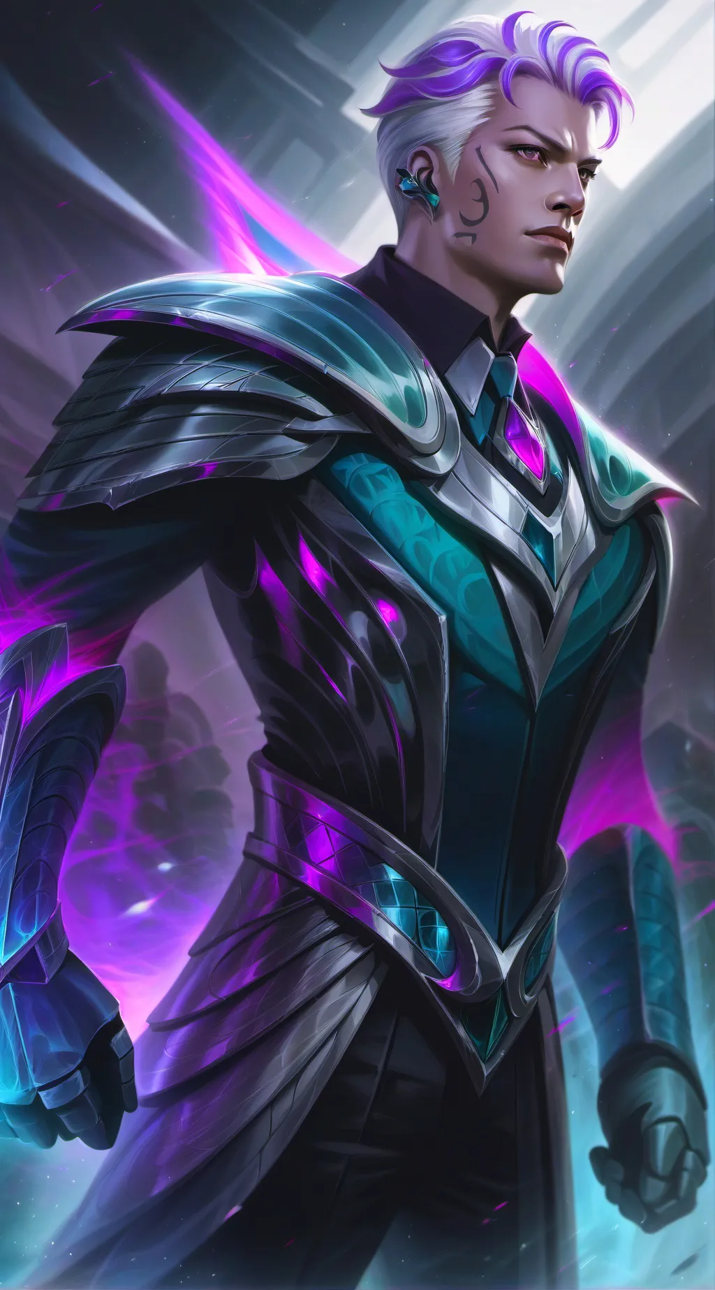 ai character: The virus (2030)  background