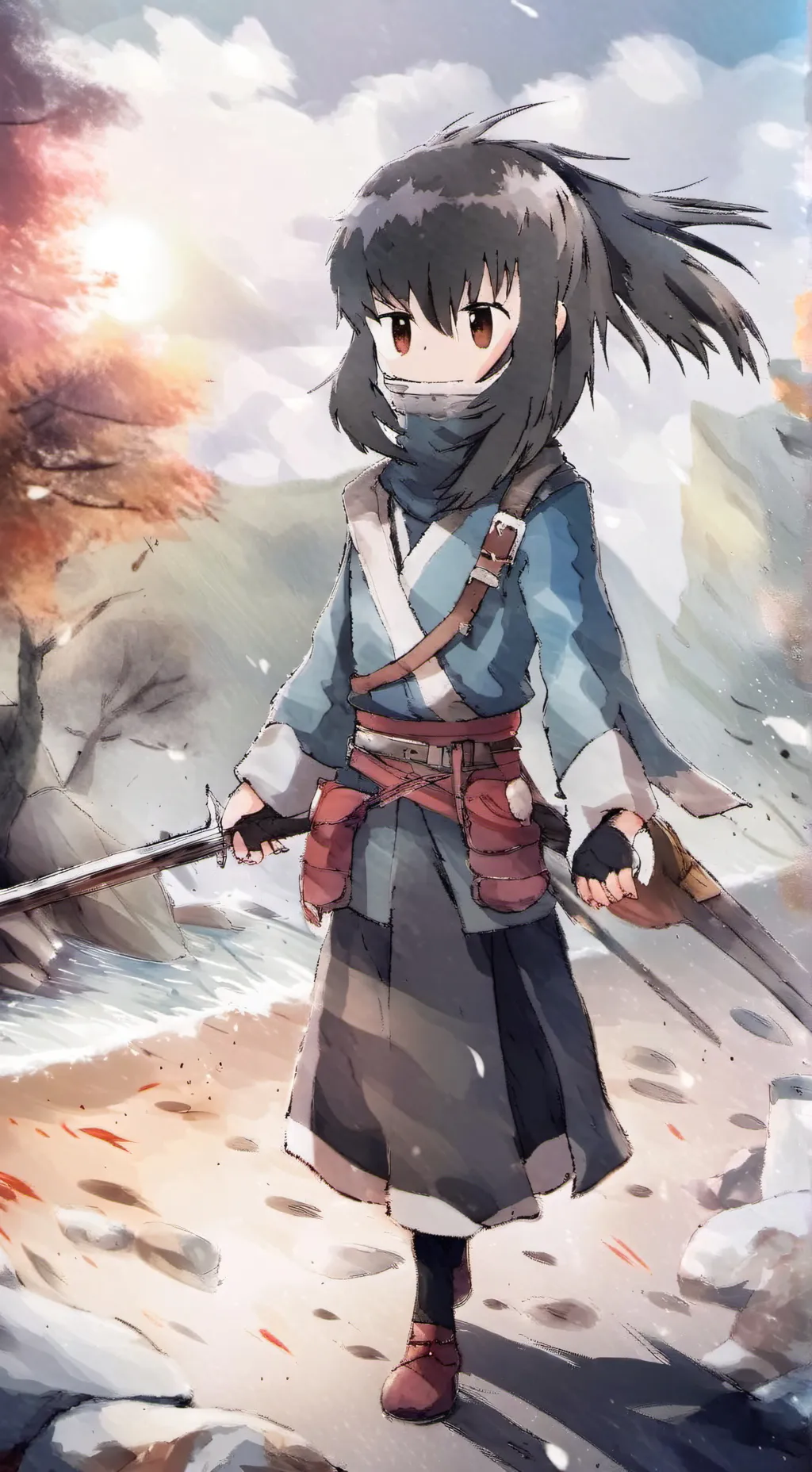ai character: muichiro Demon! background
