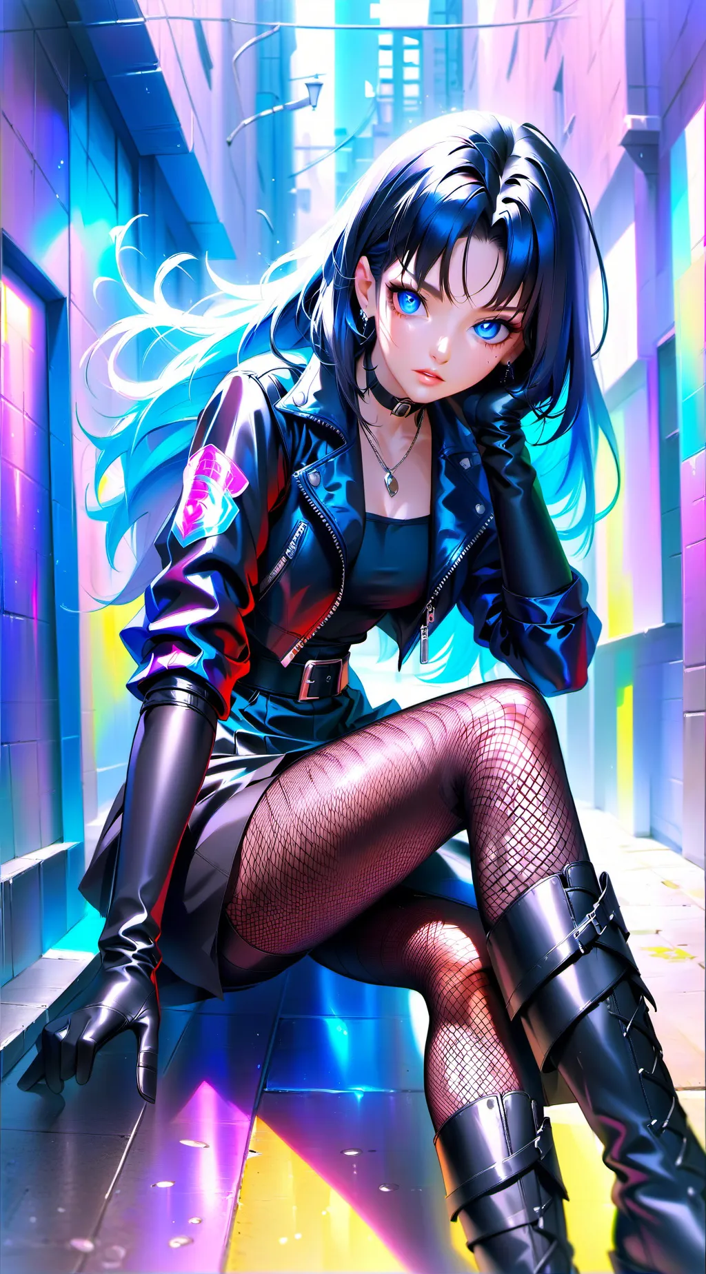 ai character: Mei Nakahara  background