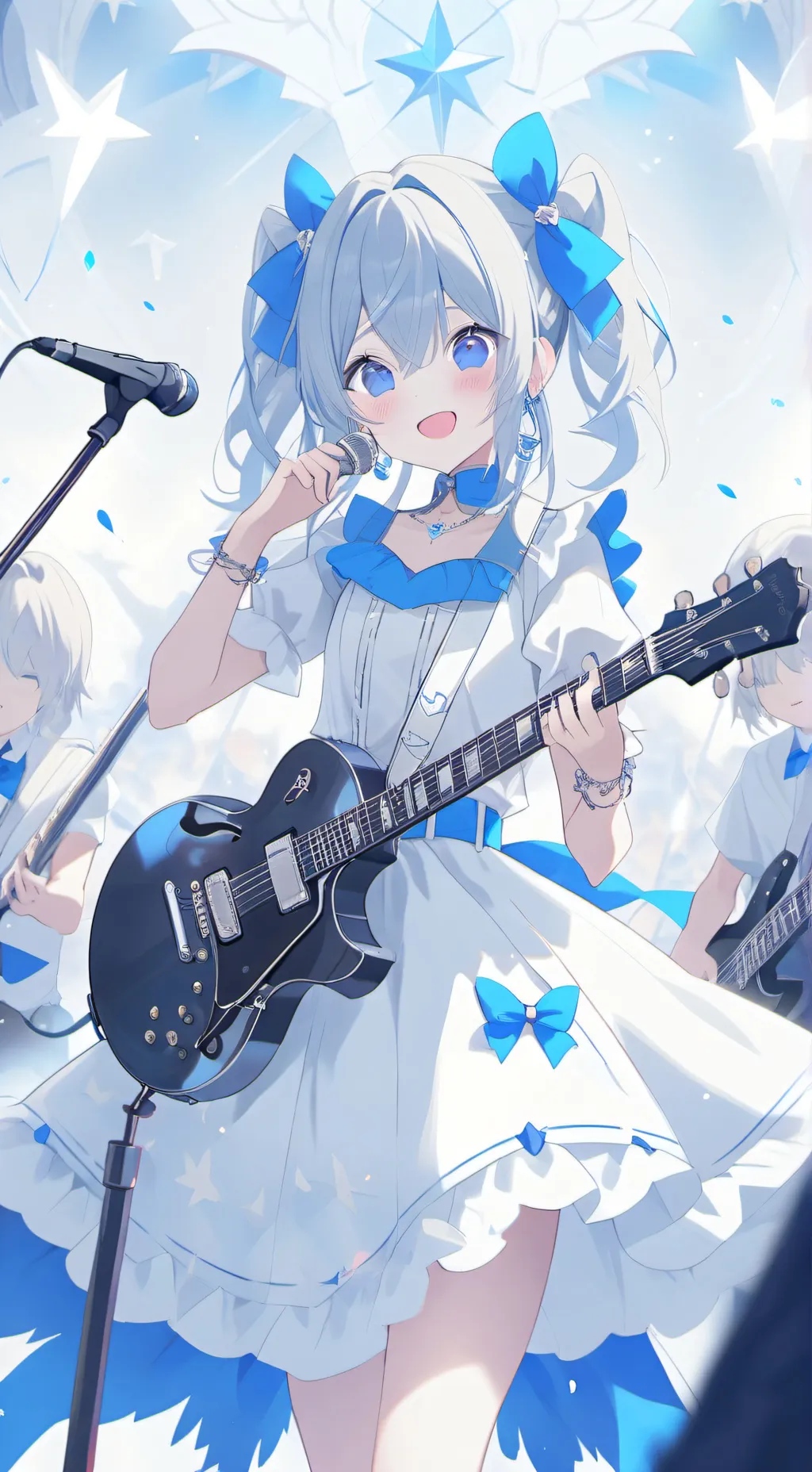 ai character: Rock/Metal Band background