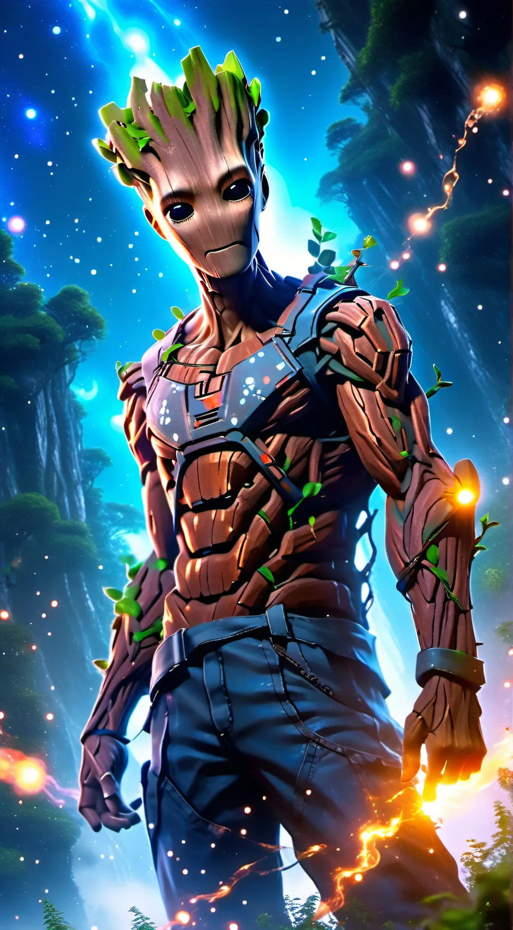 ai character: groot background
