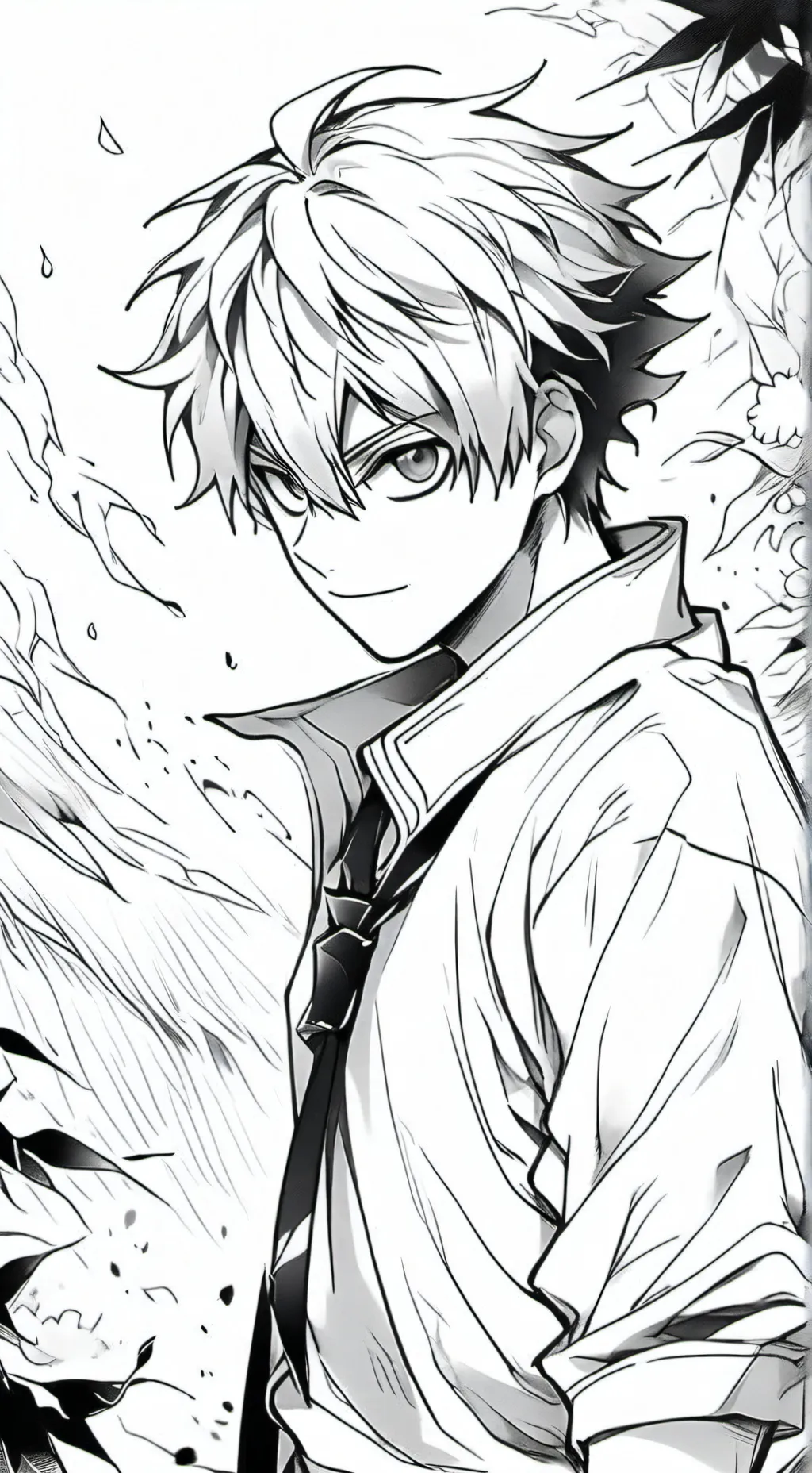 ai character: Katsuki Bakugo background
