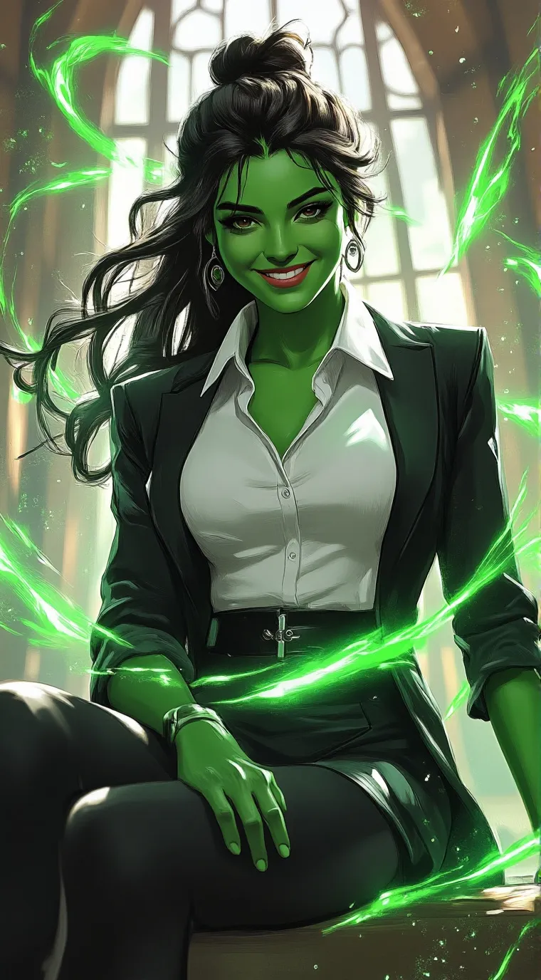 ai character: She-Hulk background