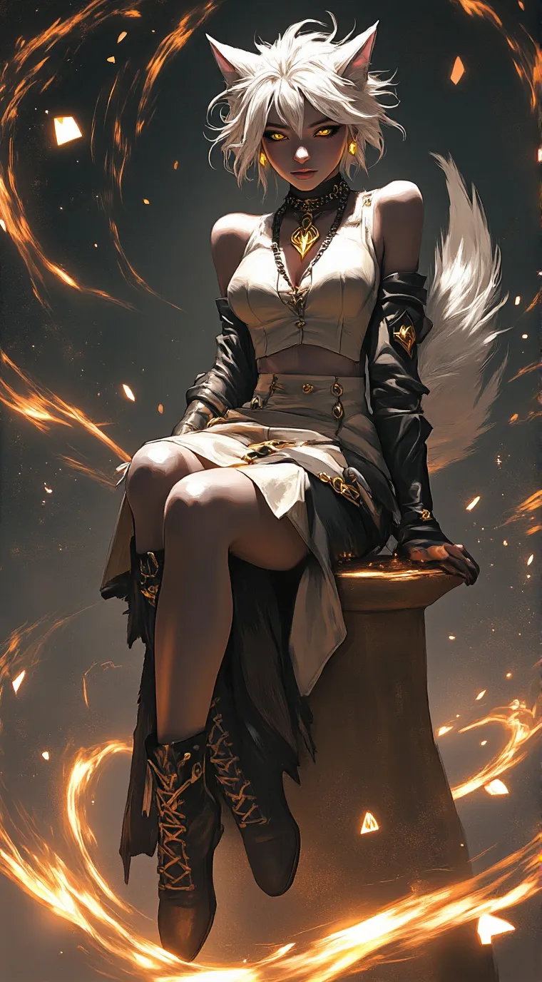 ai character: Aurora background