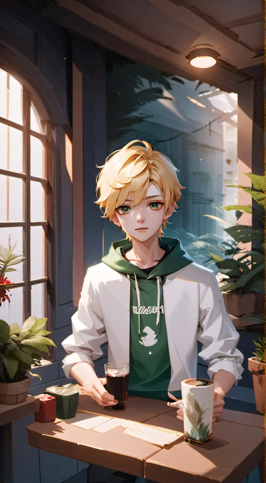 ai character: leo background