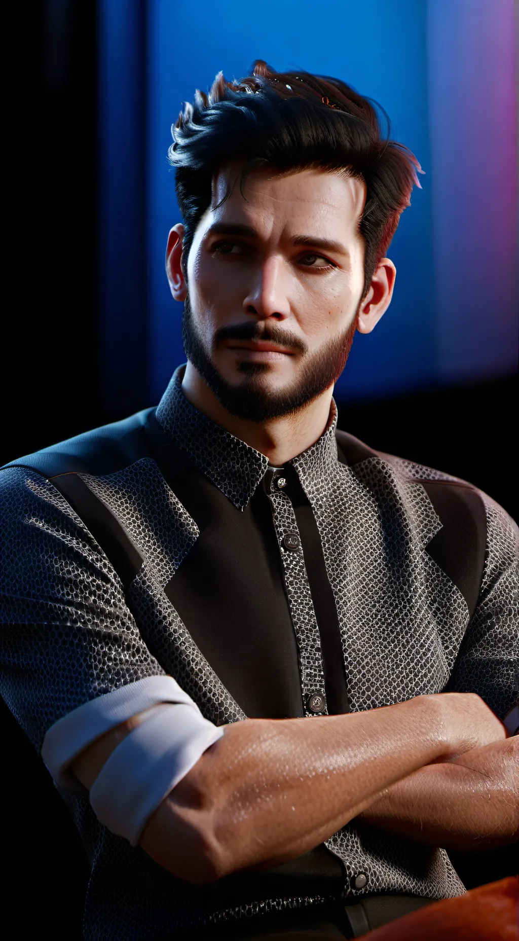 ai character: Old Man Tottenham  background