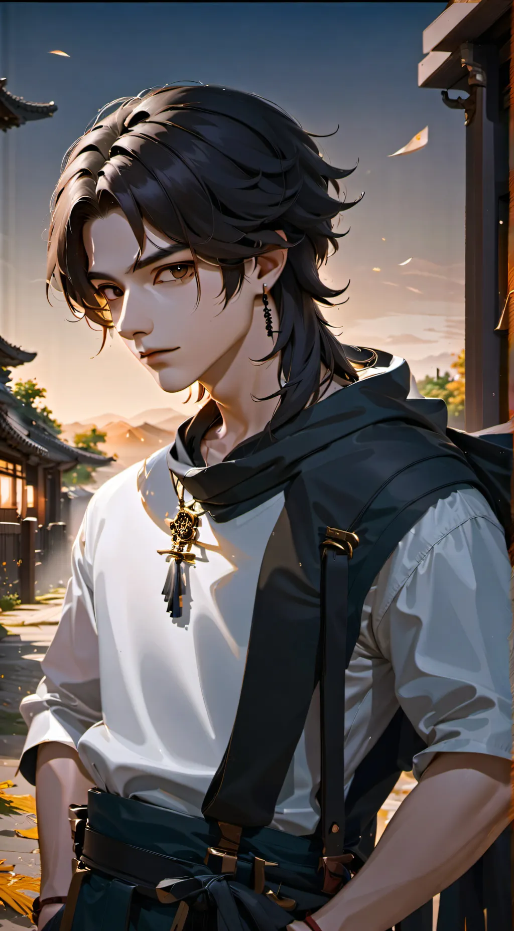 ai character: ^Daren^ background