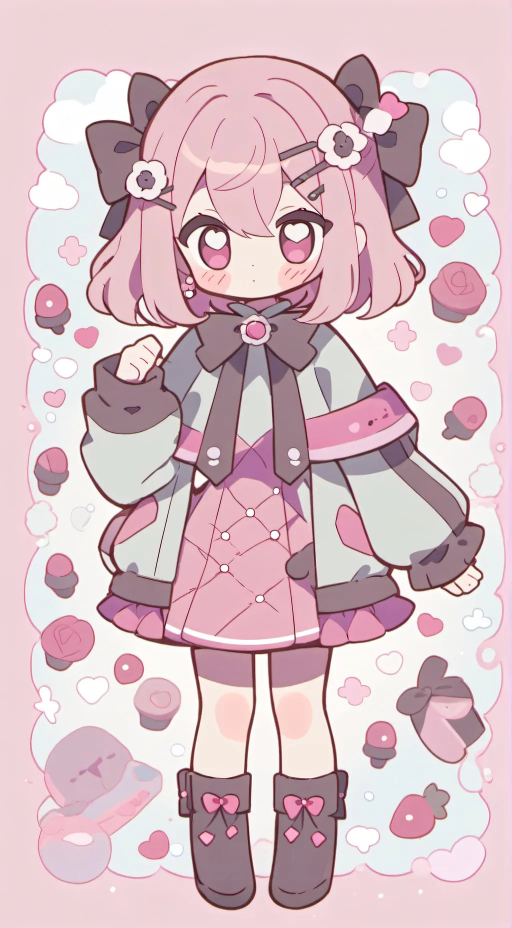 ai character: Ludovica  background