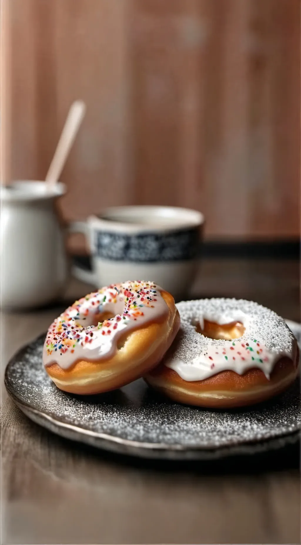 ai character: Doughnut tycoon background