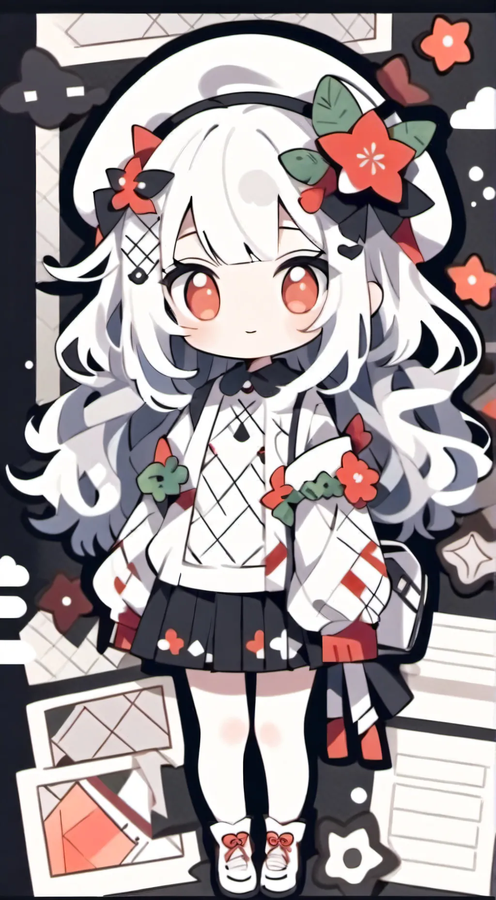 ai character: génerer par l'IA background