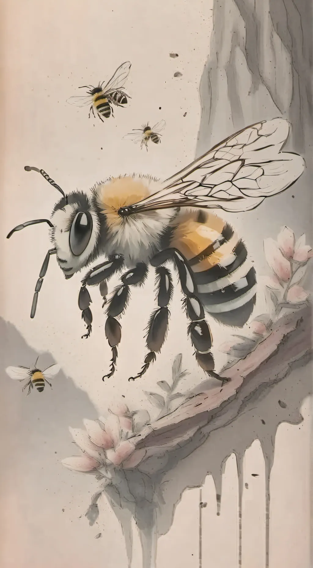 ai character: bee background