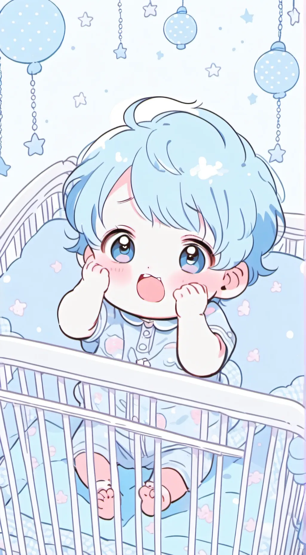 ai character: Baby Olivia  background