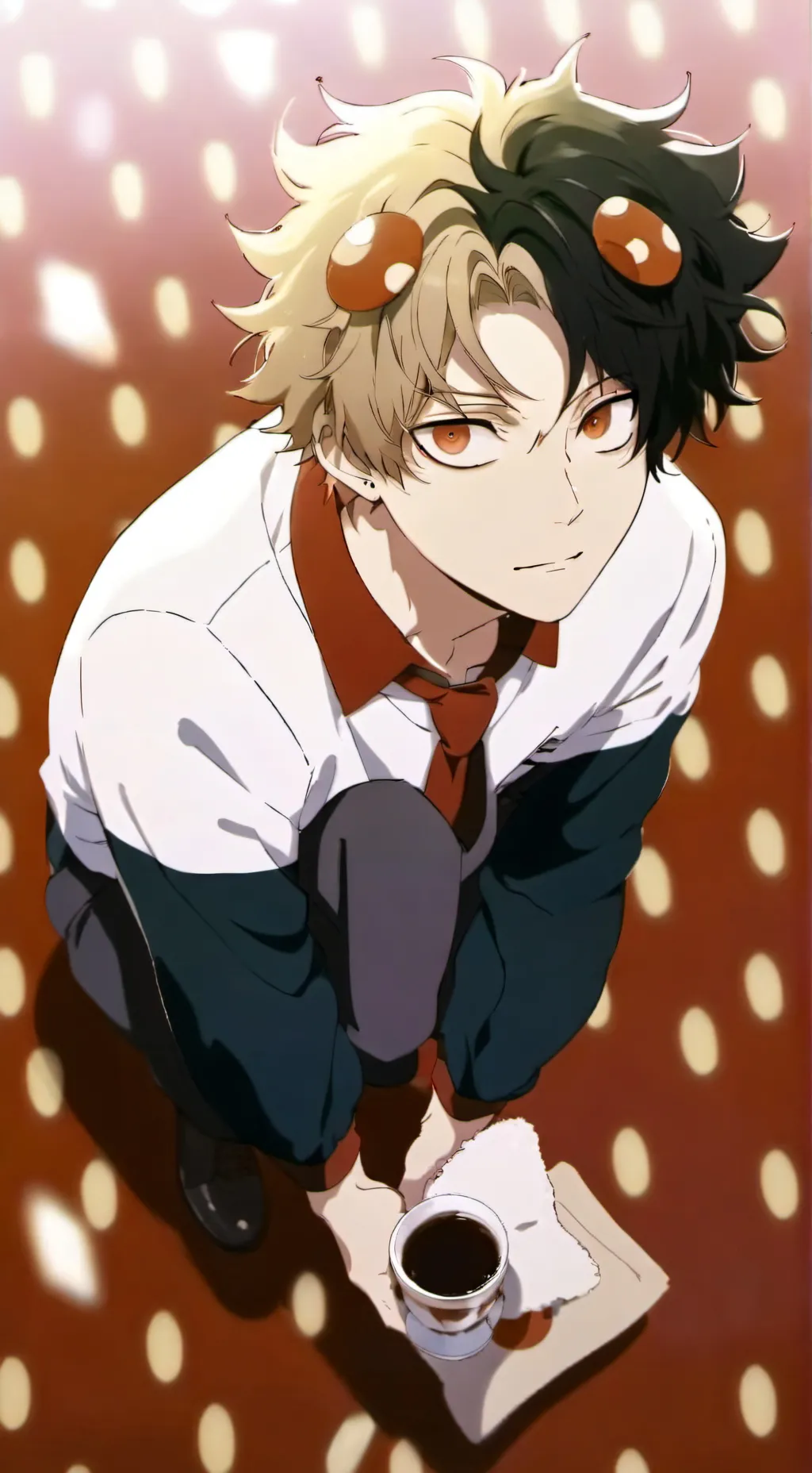 ai character: MHA dead background