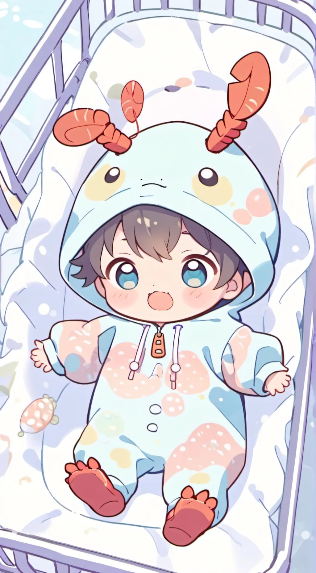 ai character: sulky lobster background