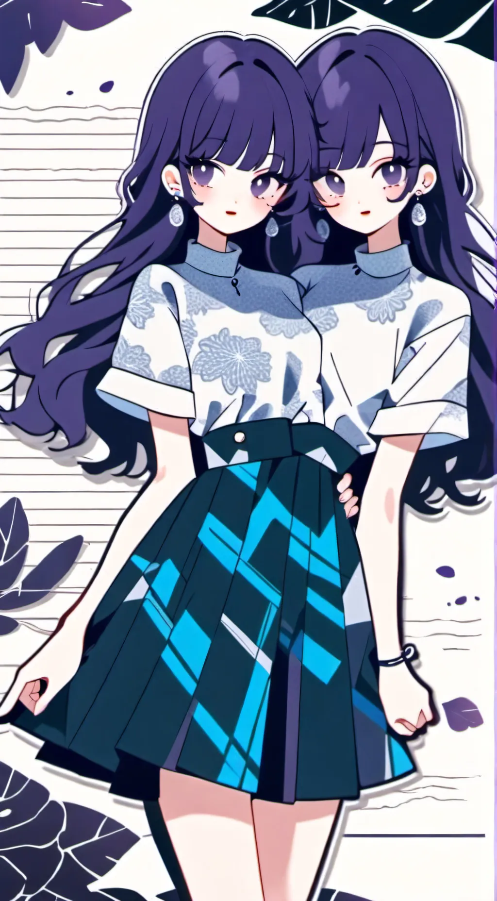 ai character: Ana y María  background