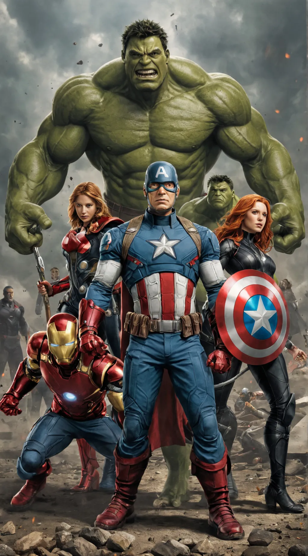 ai character: Avengers X SCP background