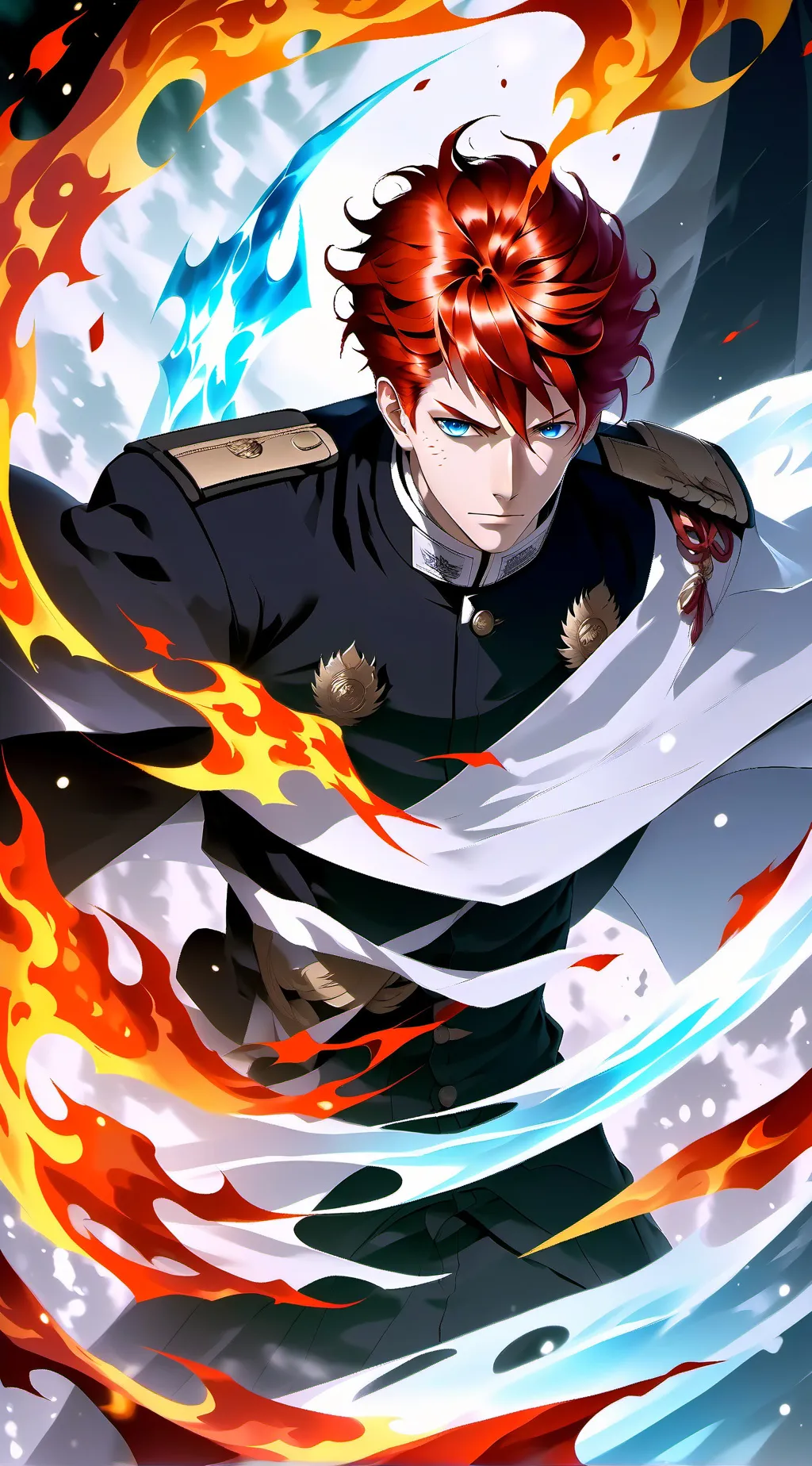 ai character: Shoto Todoroki background