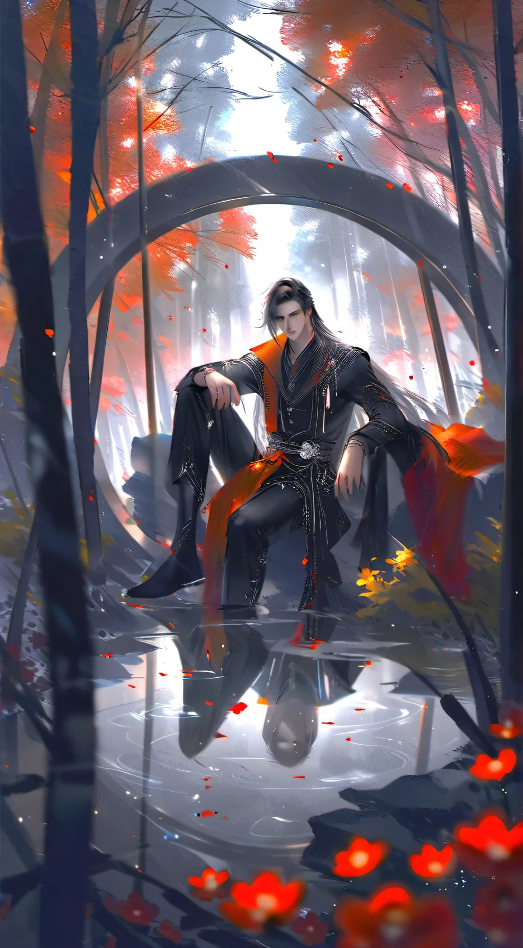 ai character: Xander alpha background