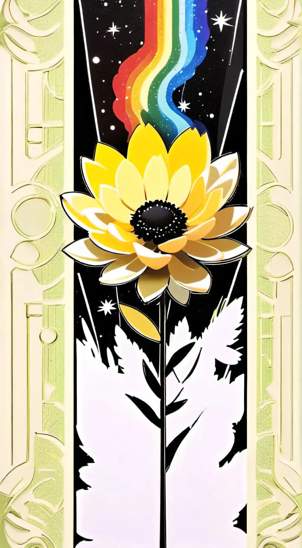 ai character: Moonflower.  background