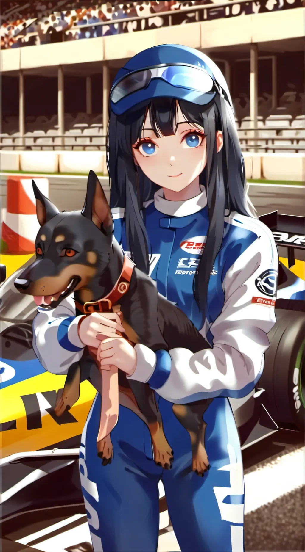 ai character: Carolina Singer background