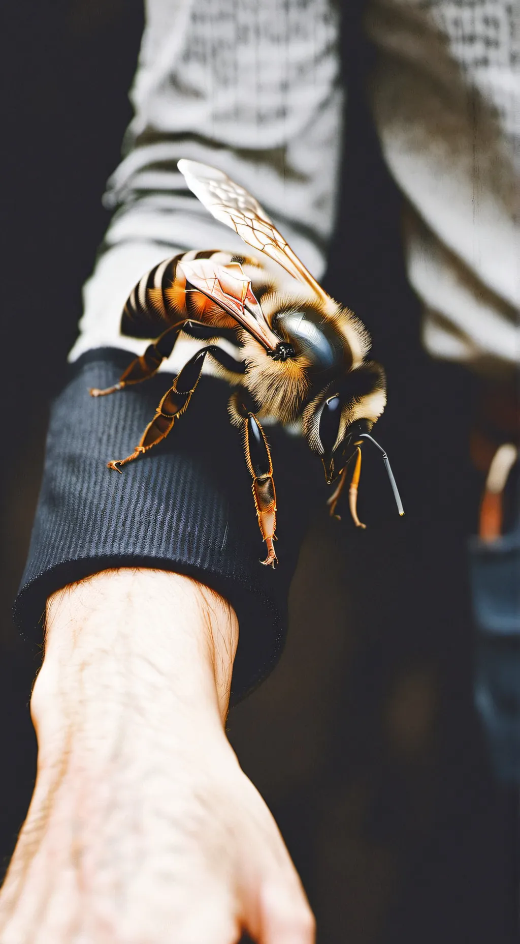 ai character: Insect Virus 🐝  background