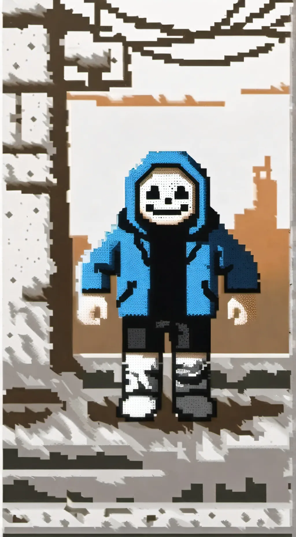 ai character: Sans background