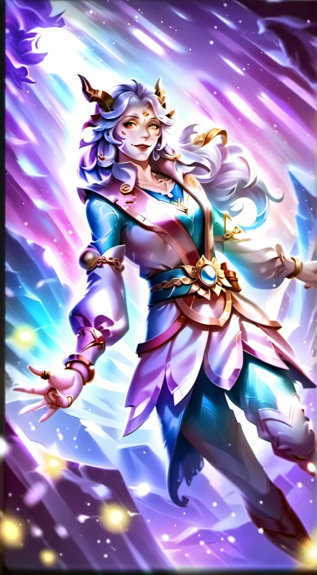 ai character: red background