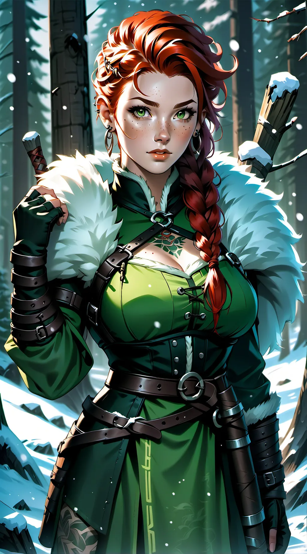 ai character: Thorhild  background