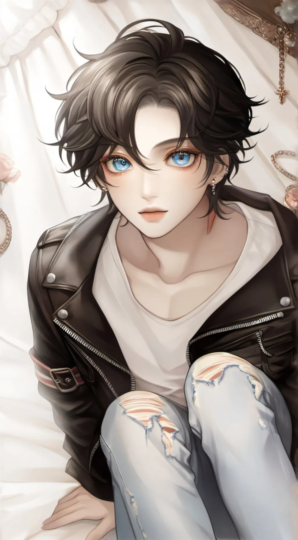 ai character: Damien  background