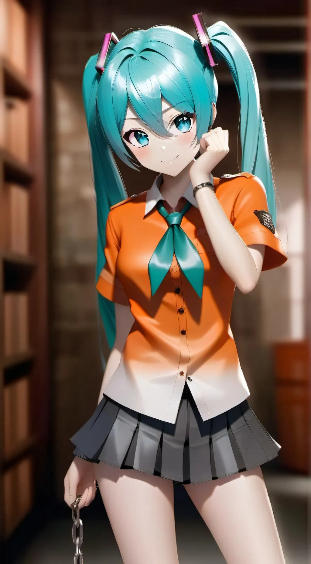ai character: miku jail background
