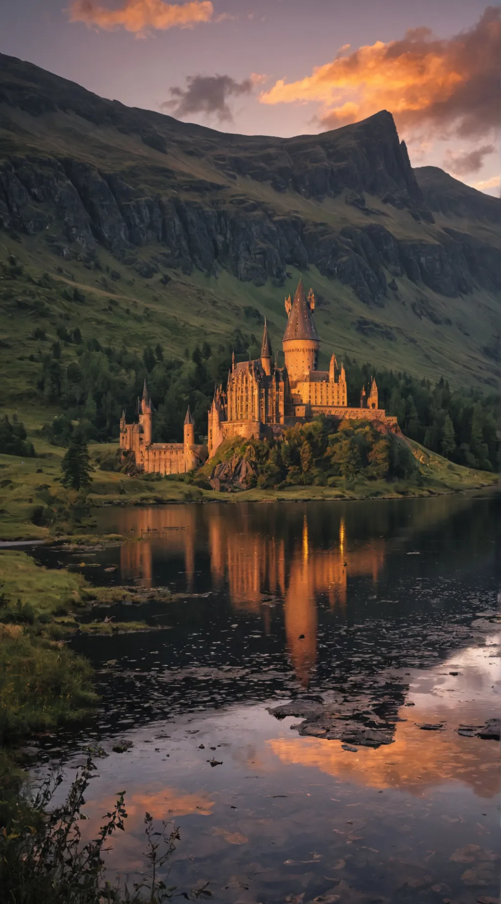 ai character: Hogwarts  background