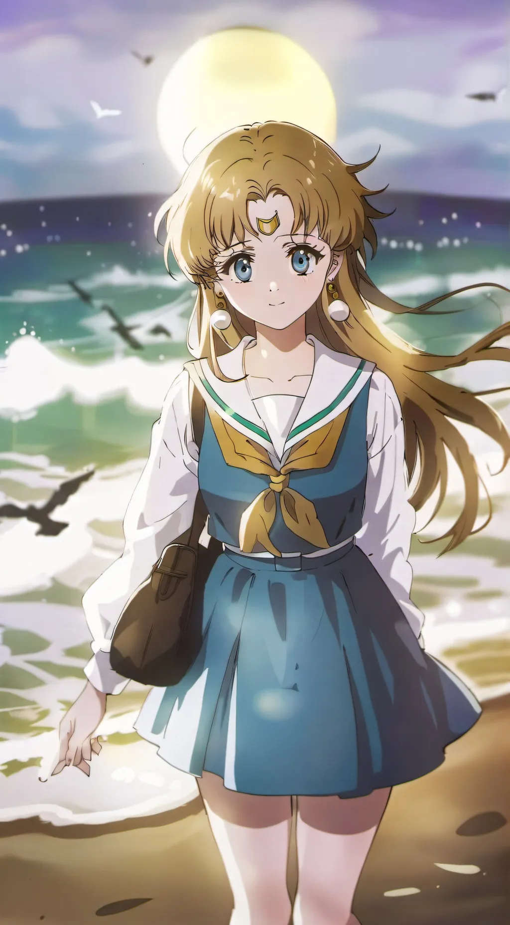 ai character: Luna background