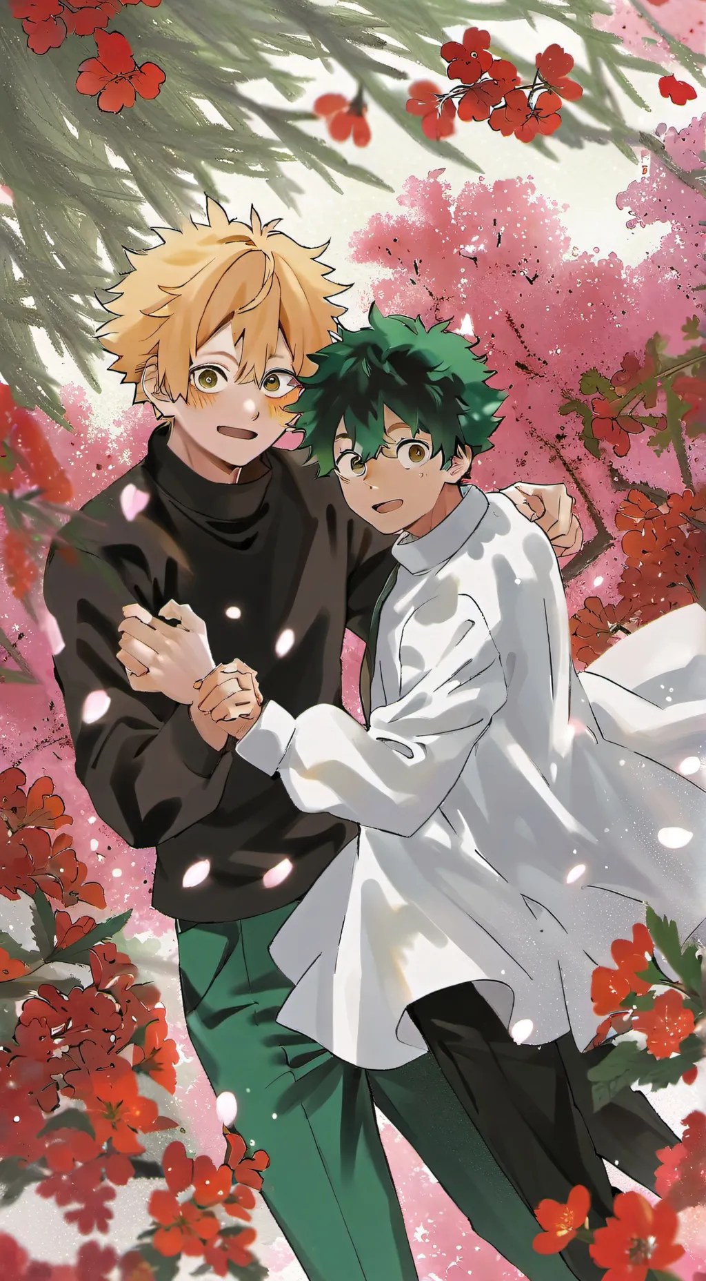 ai character: bakudeku💗 background