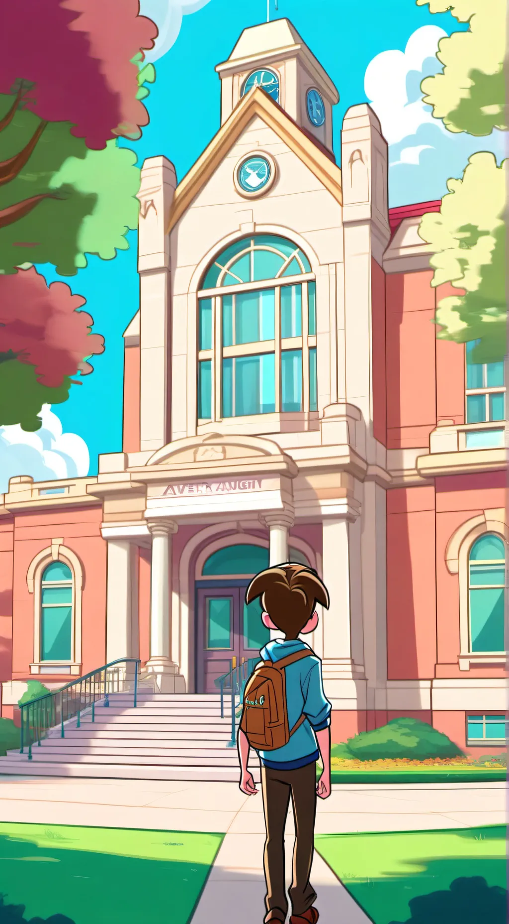 ai character: °•School•° background