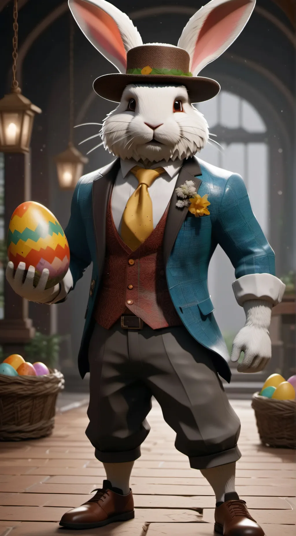 ai character: Dw Easter update  background