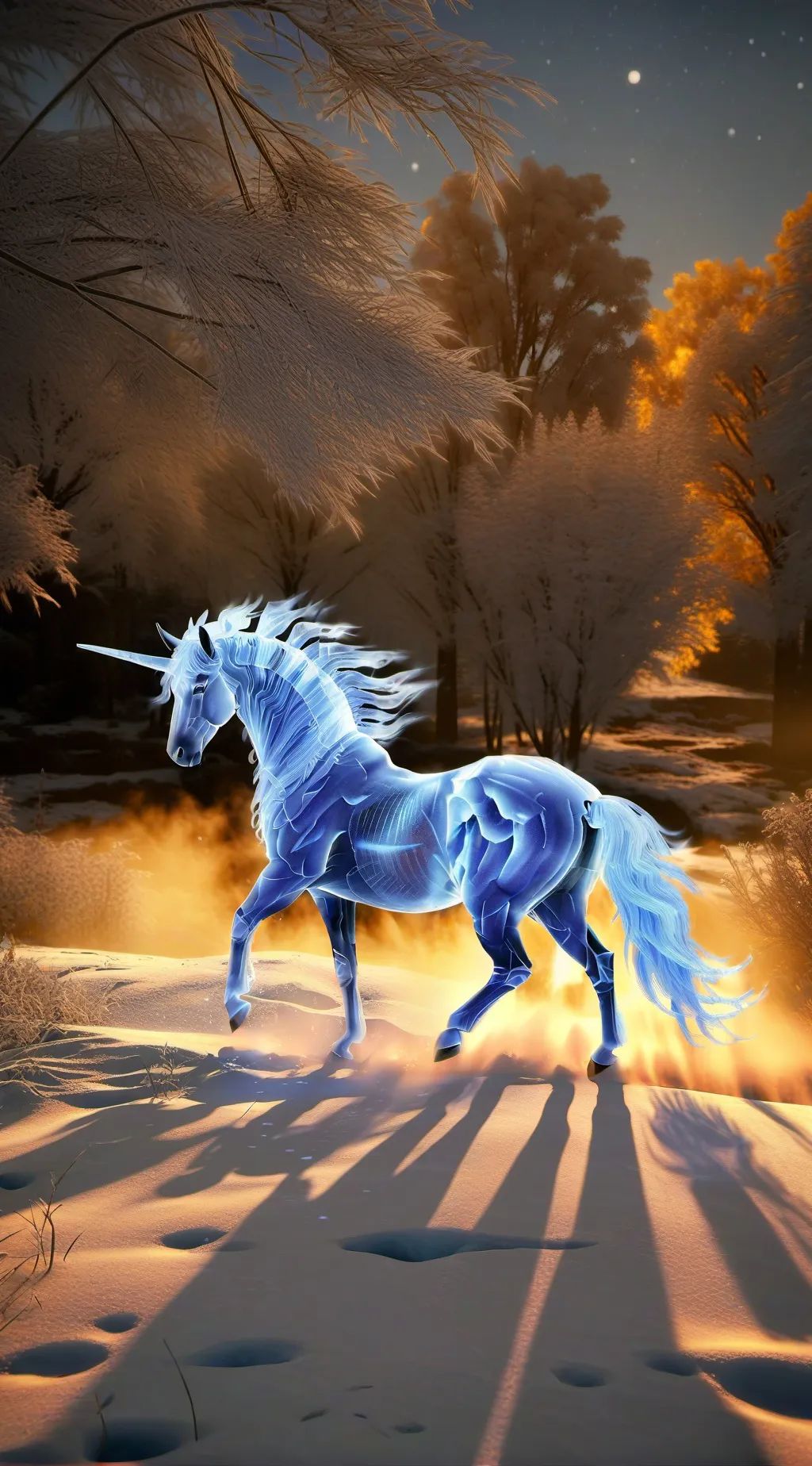 ai character: Frost🩵❄️ background