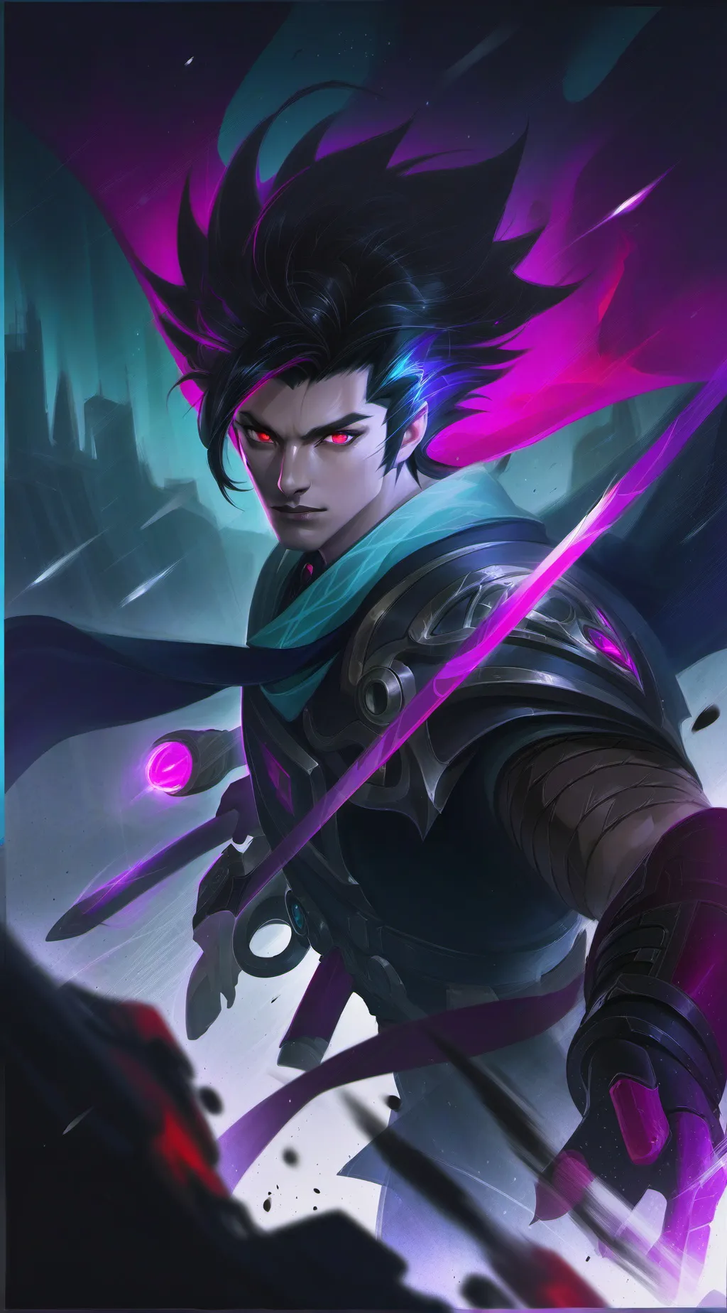 ai character: Darkness background