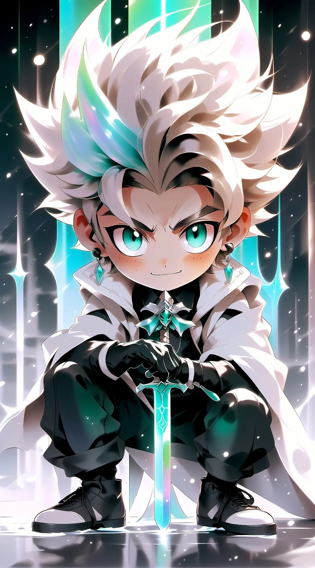 ai character: anime school background