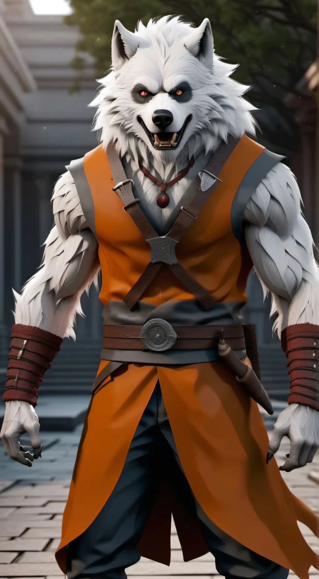 ai character: sprinki werewolf 4 background