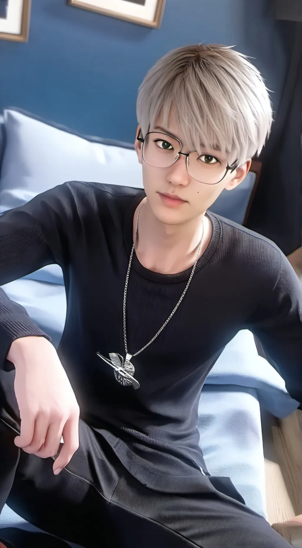 ai character: Thanos baby  background