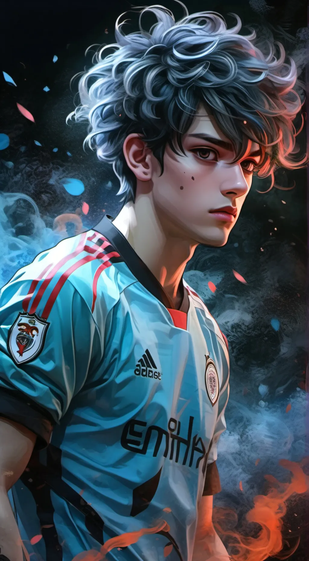 ai character: Joshua 👻⚽️ background