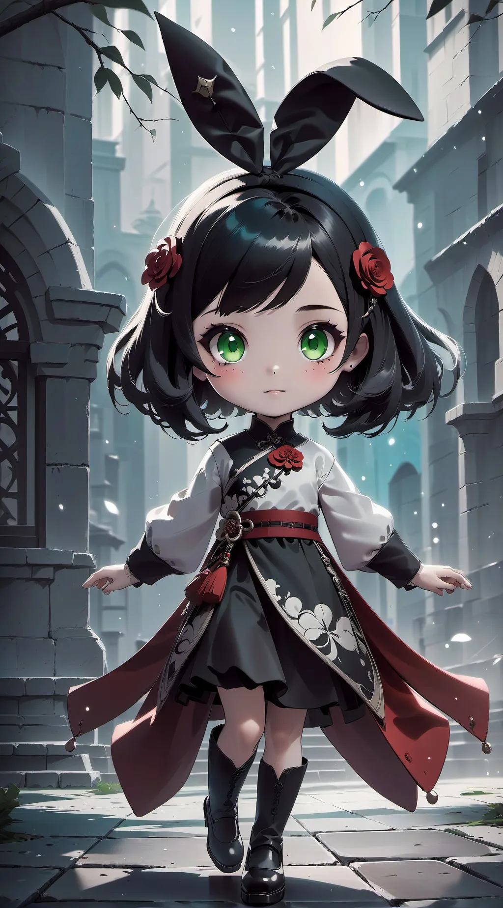 ai character: ex regina demone  background